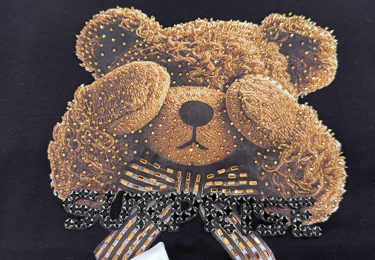 t-shirt teddy mani davanti occhi