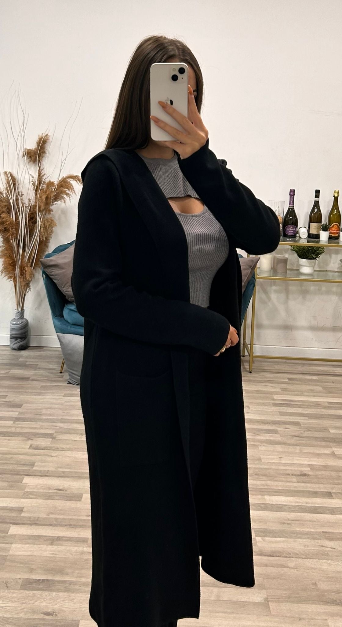 cardigan con cappuccio zs
