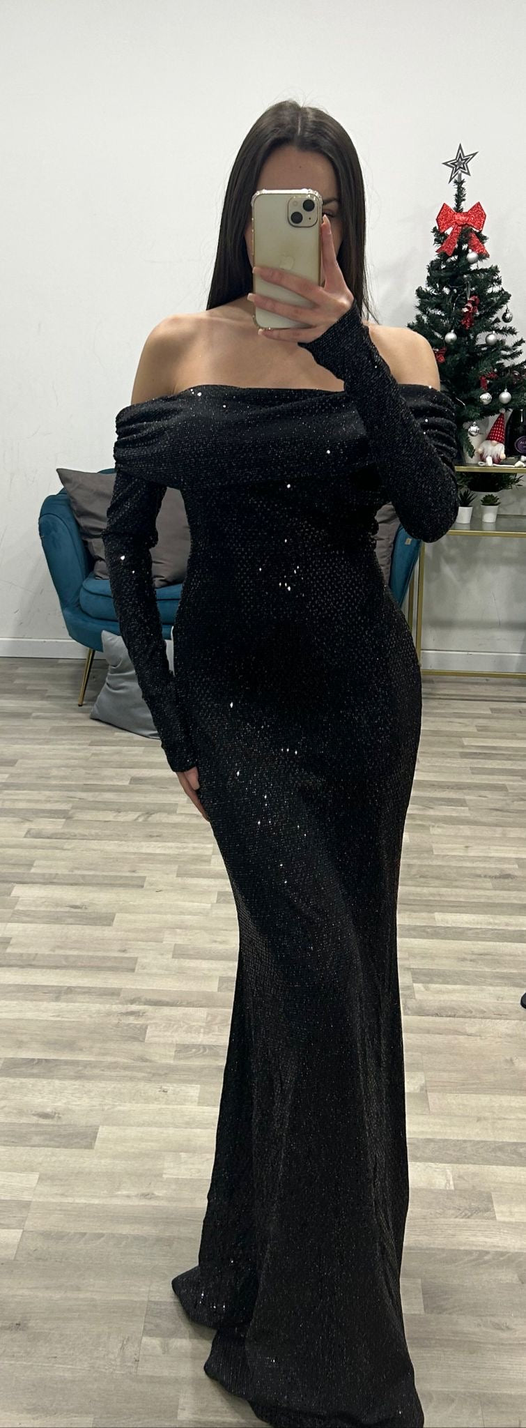 vestito scollo barca lucent