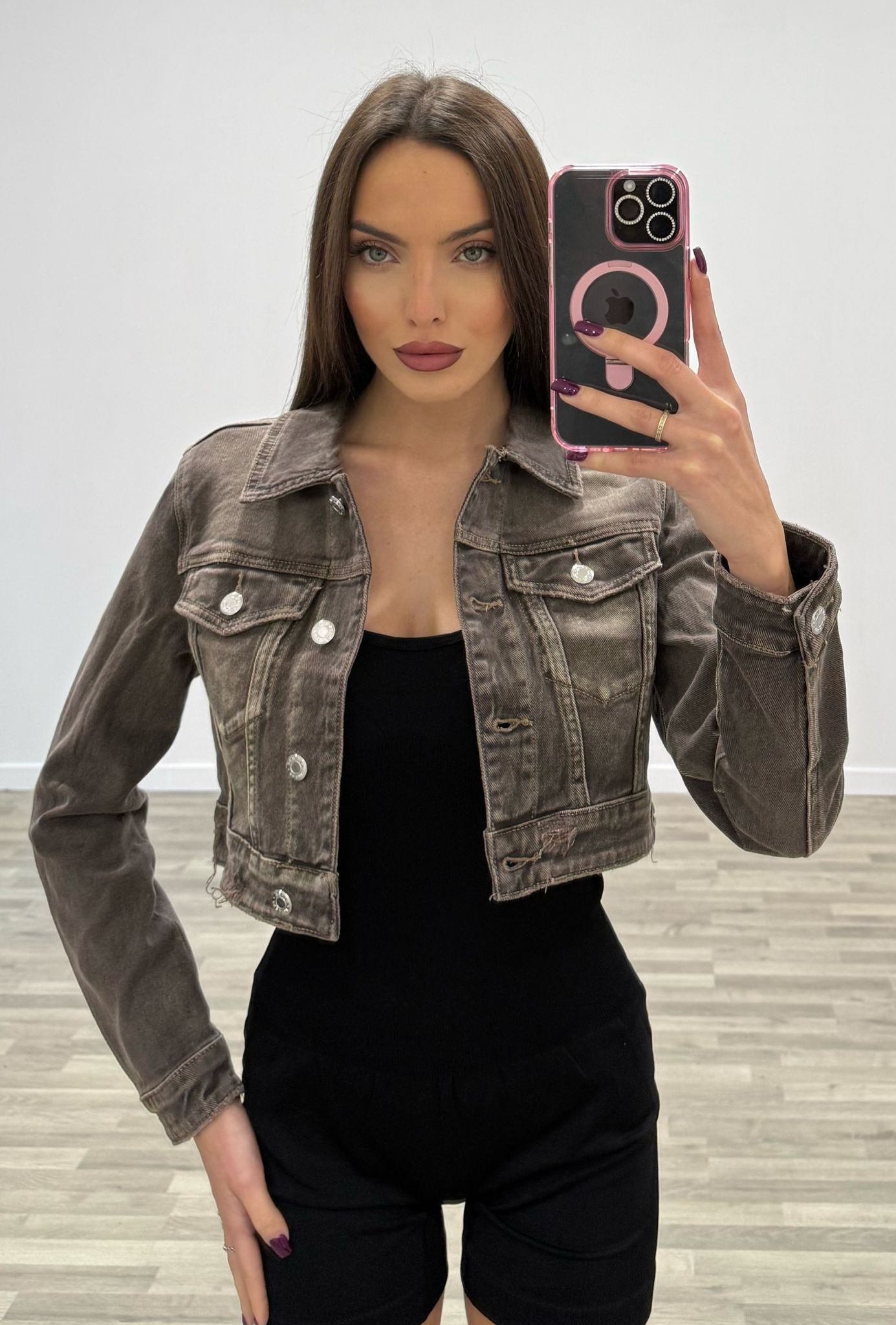 giubbino corto di jeans new color