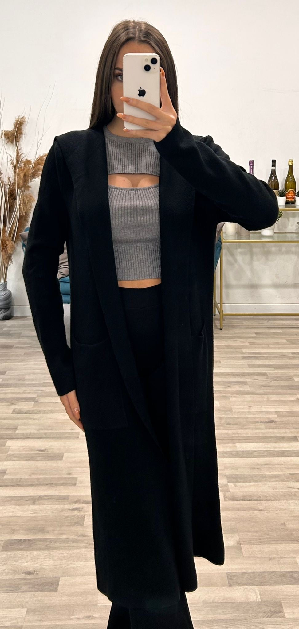 cardigan con cappuccio zs