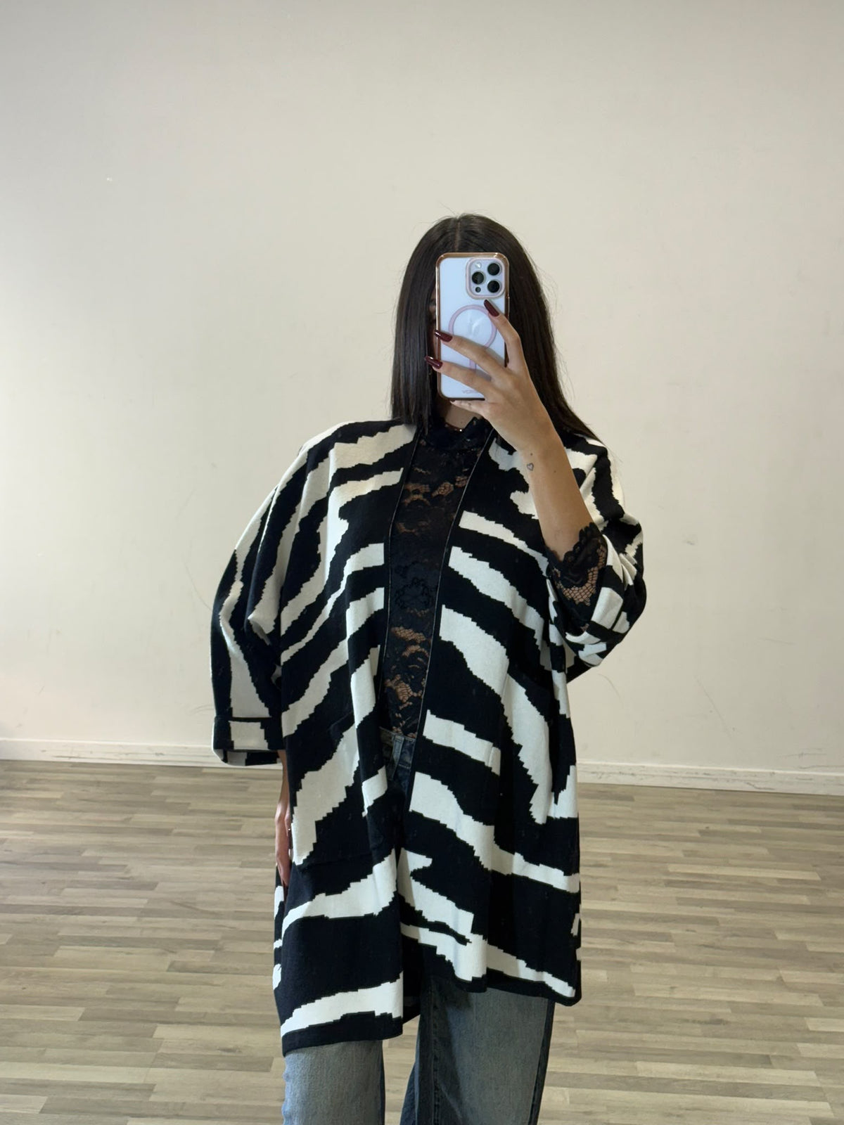 cardigan zebrato