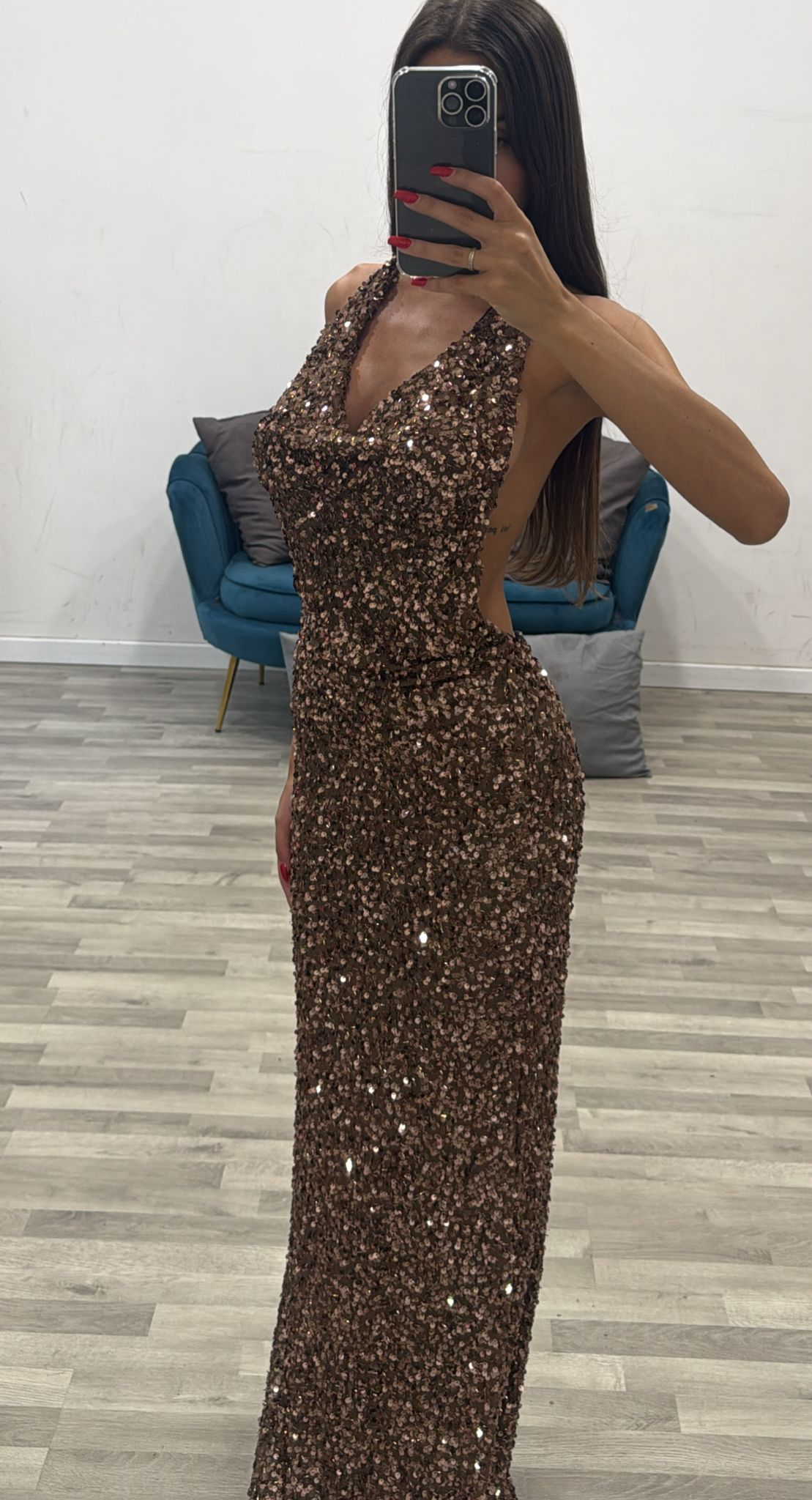 vestito scollo bavero stella