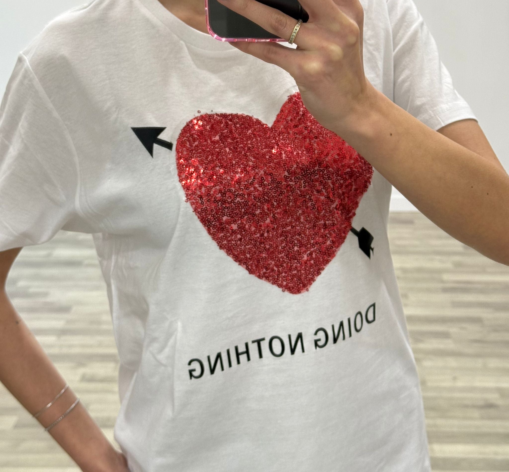 t-shirt cuore cupido