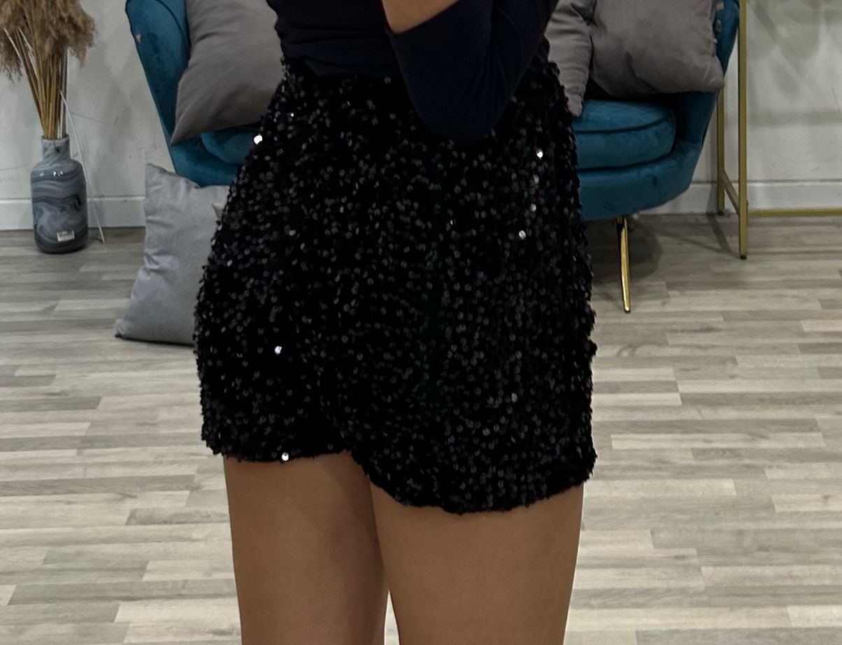 short di paillettes monique