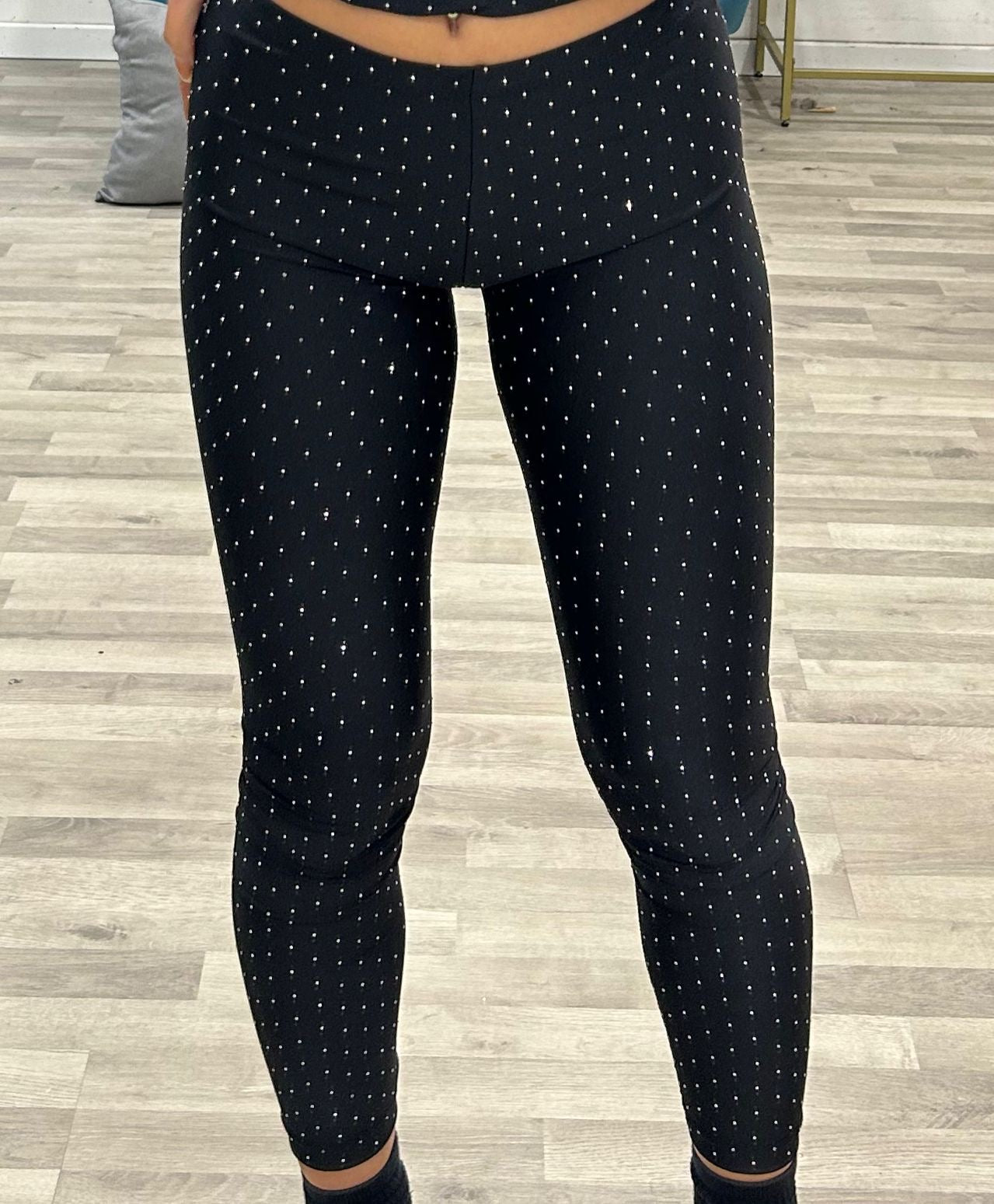 leggins con brillantini