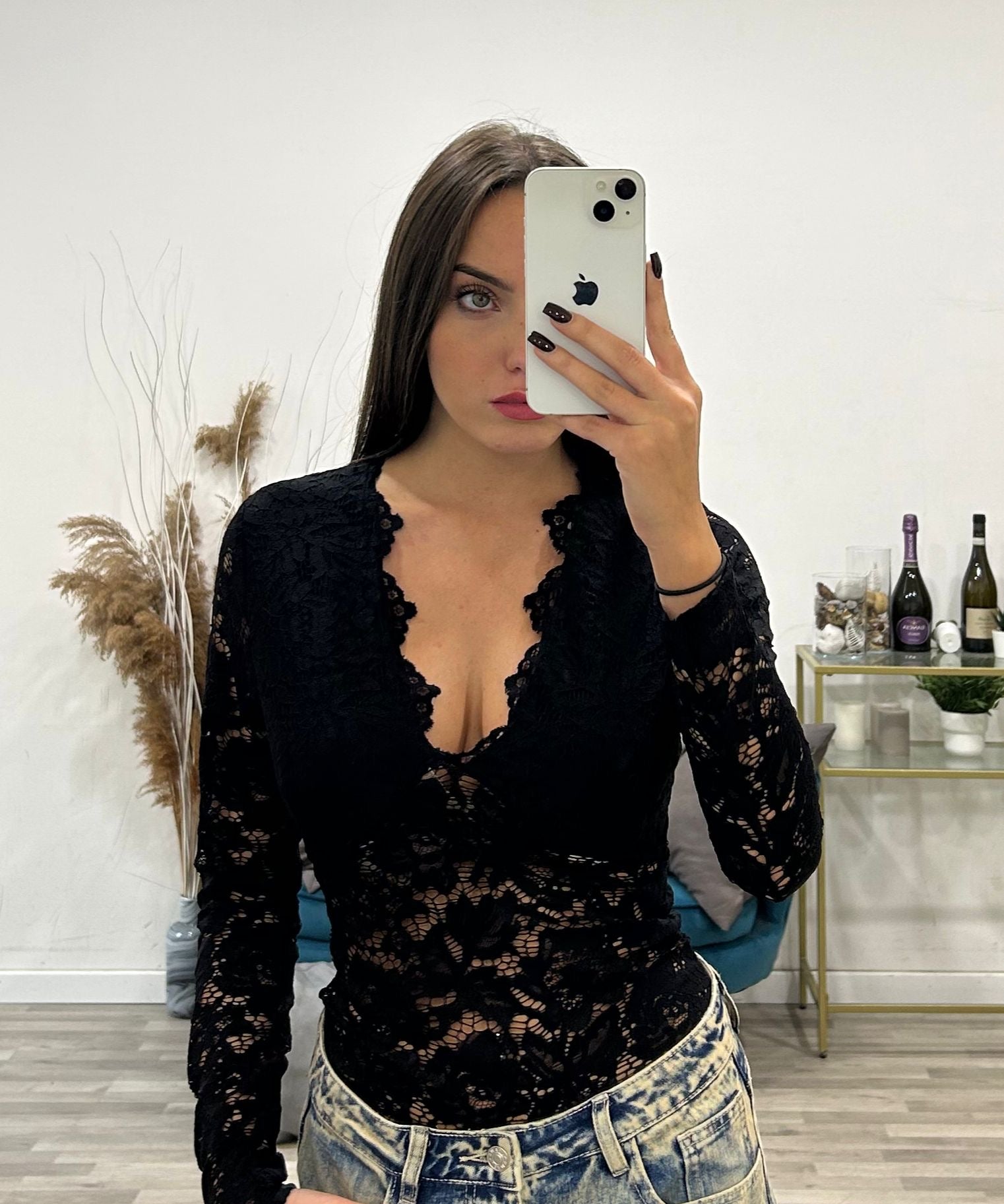 body scollo a v di pizzo