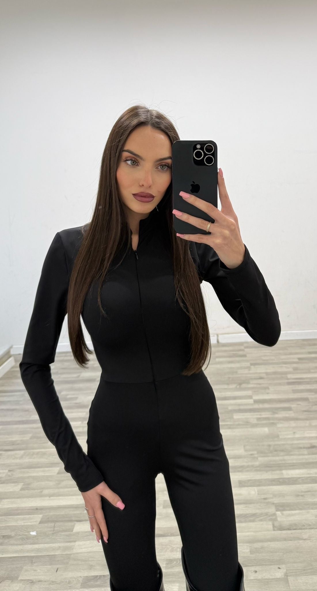 tuta in licra con zip amanda