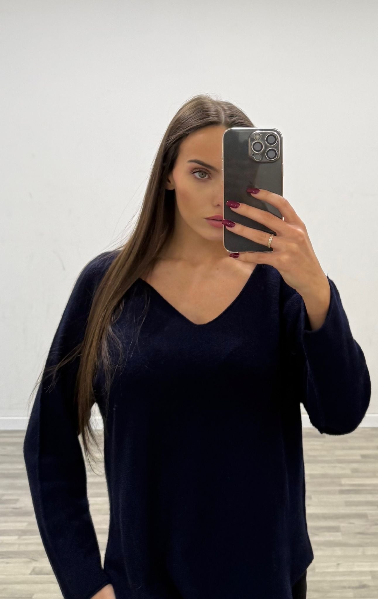 maglia scollo a v madame