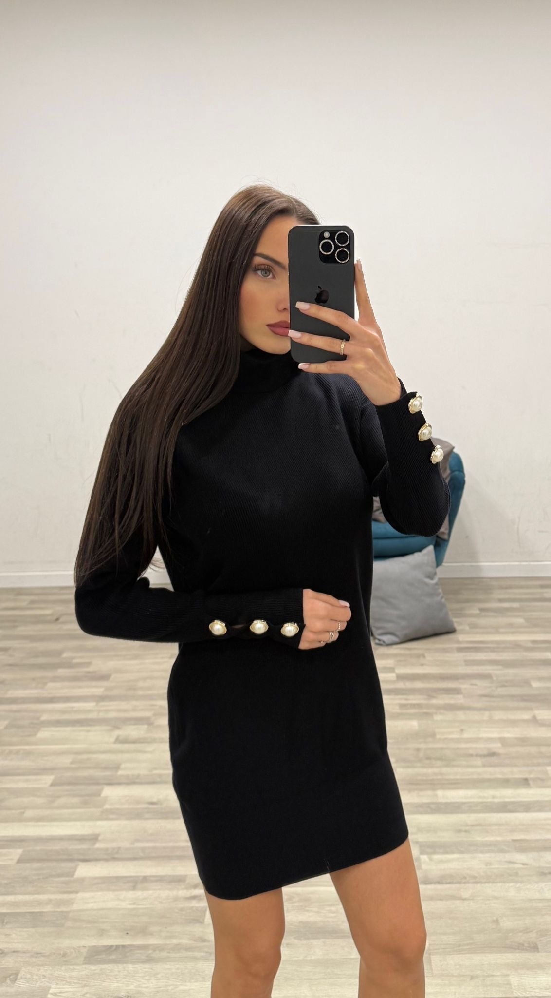 maxpull con bottoncini alle maniche