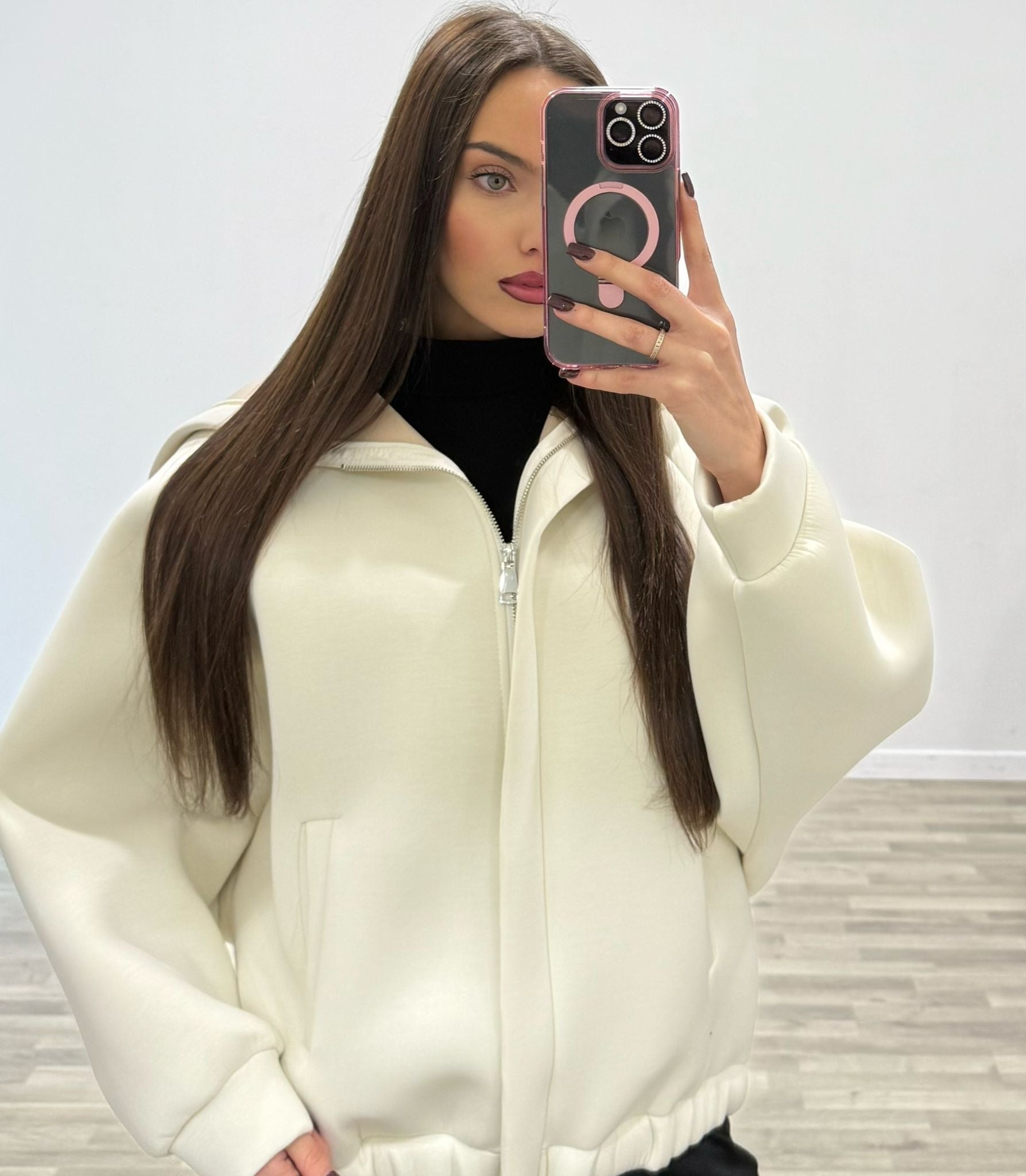 giacca con cappuccio