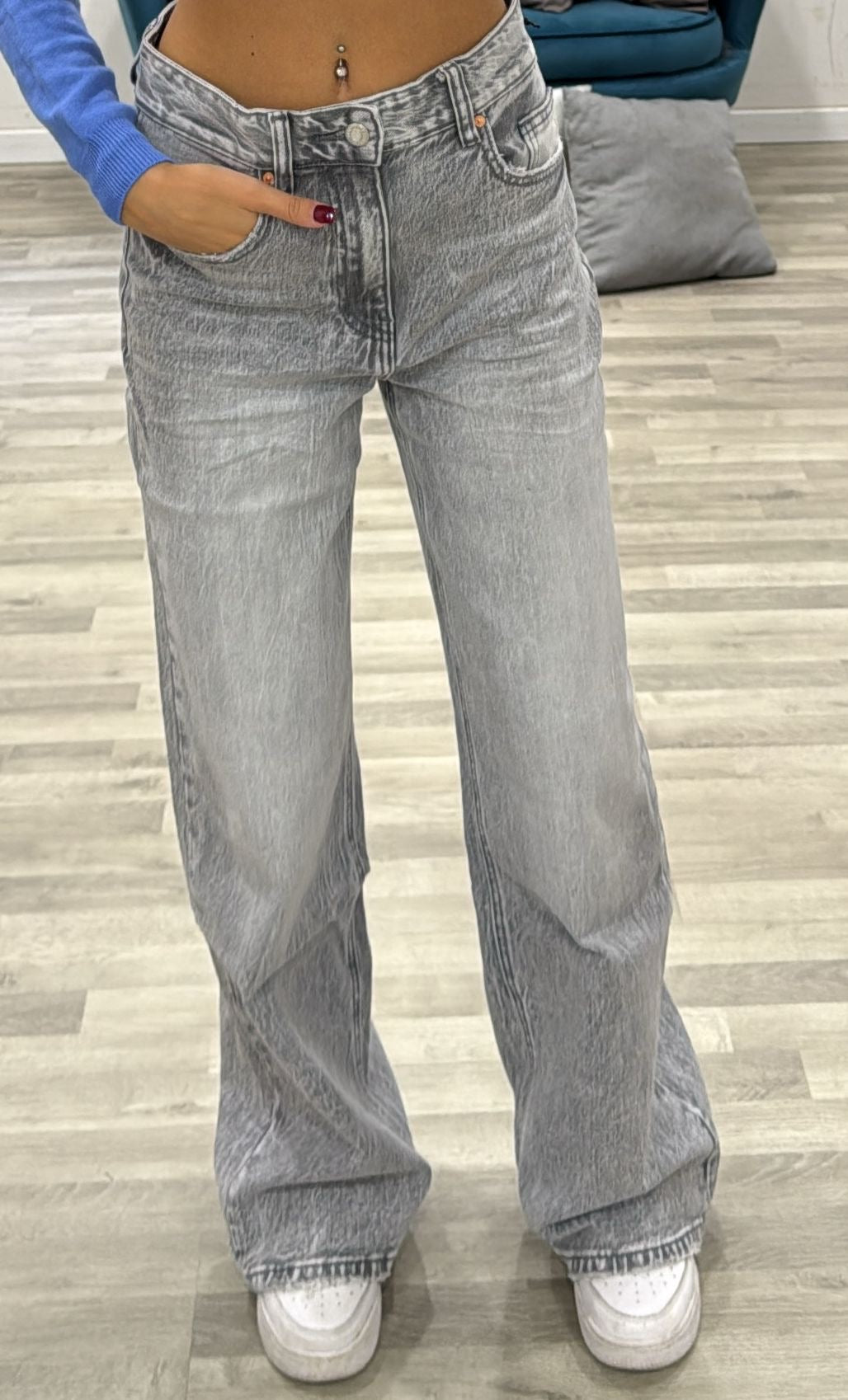 jeans grigio dea