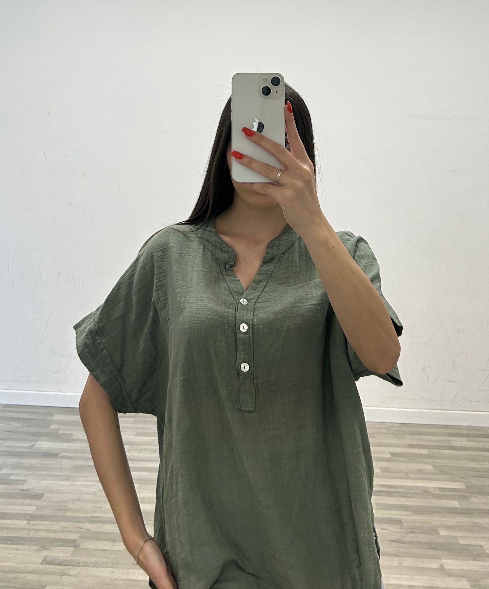 camicia di lino olimpus