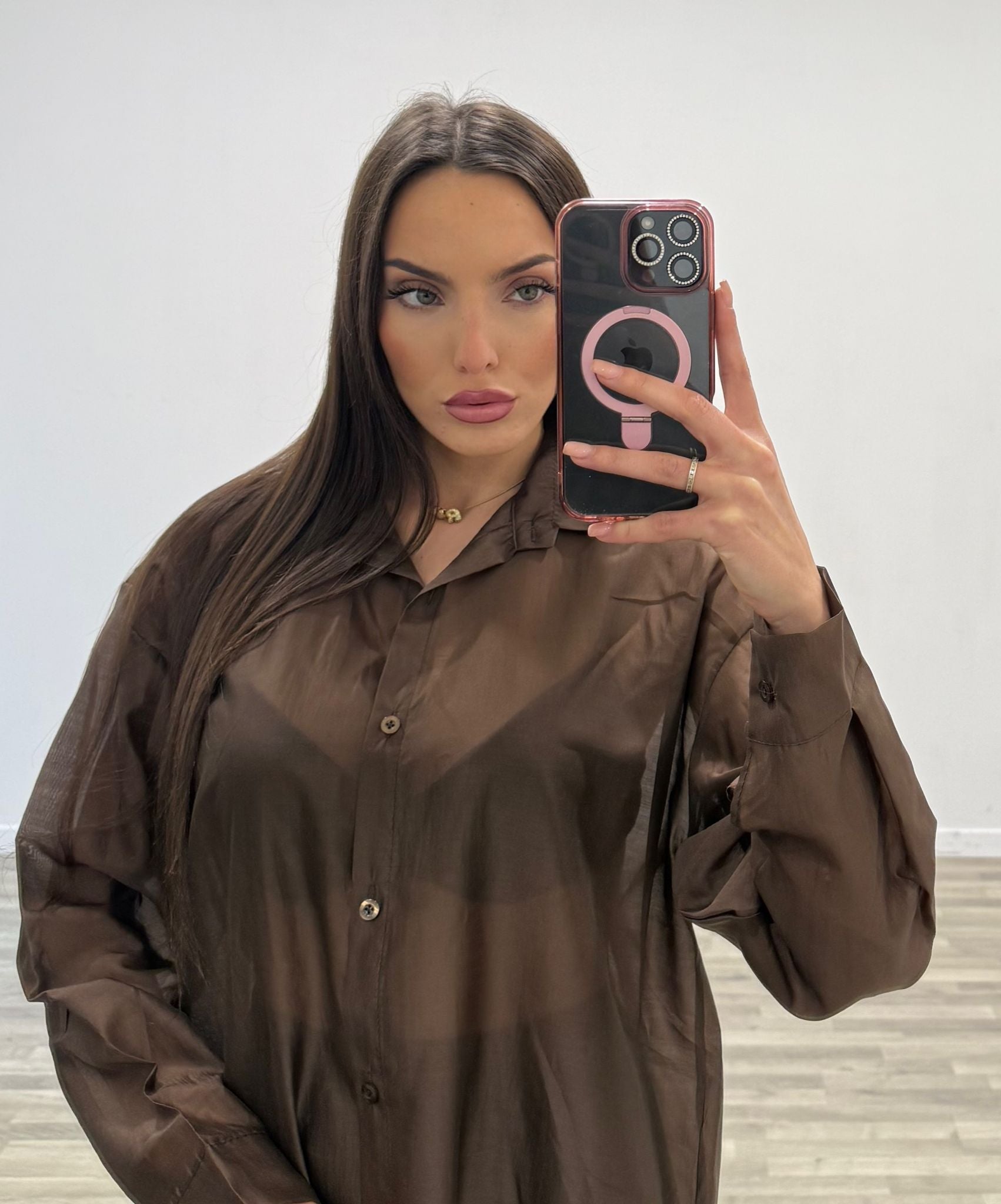camicia over velata