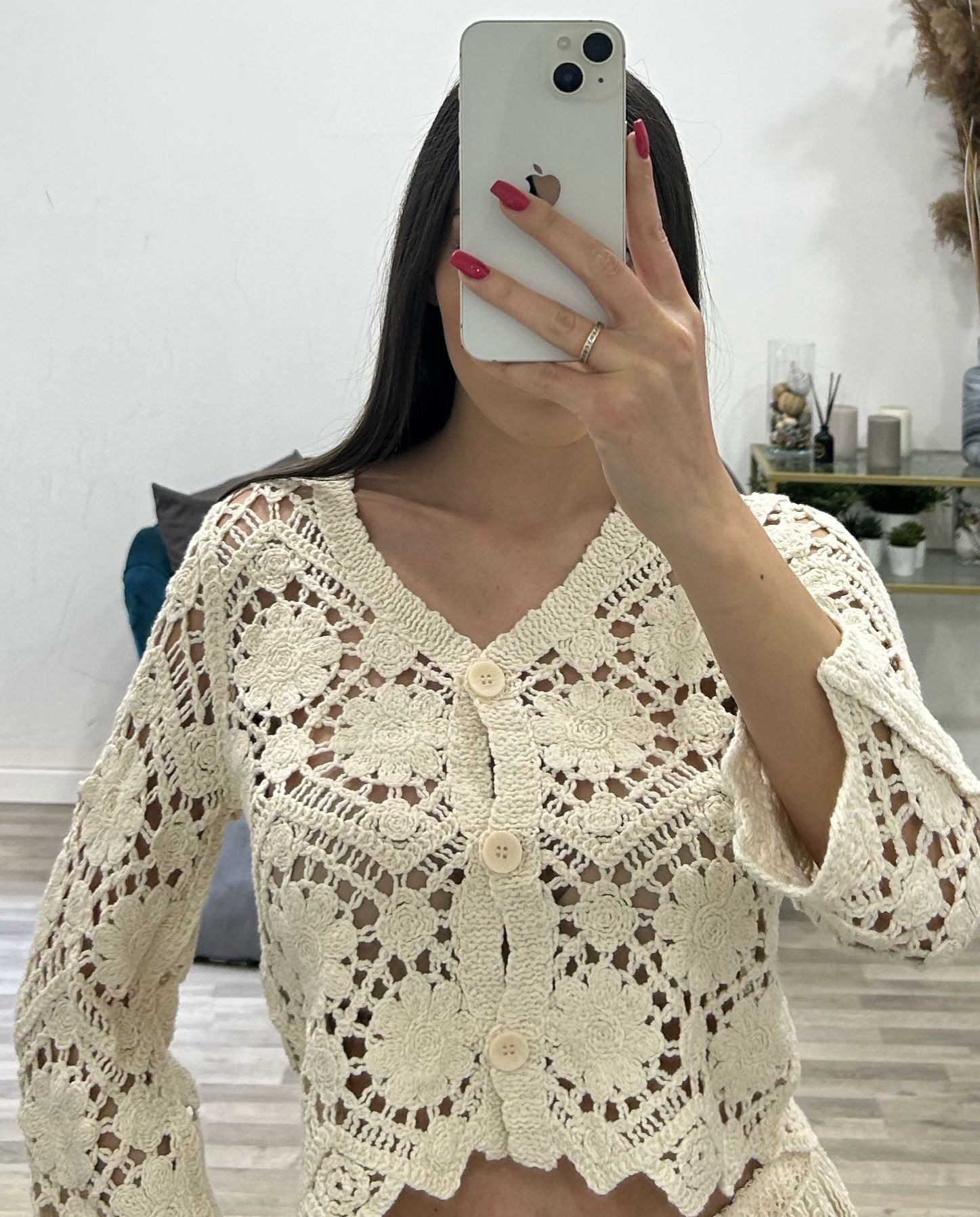 cardigan uncinetto panarea