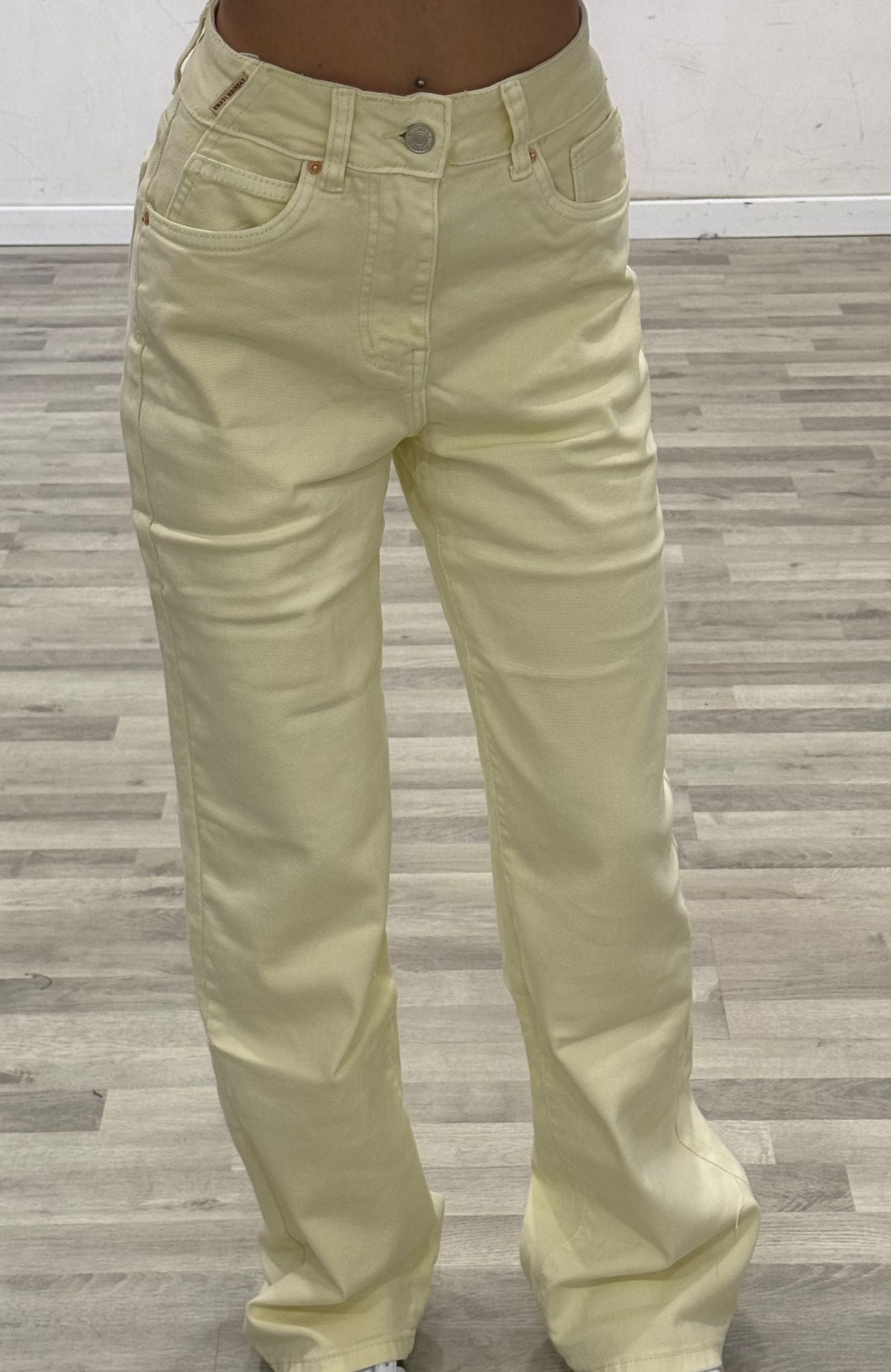 jeans palazzo giallo