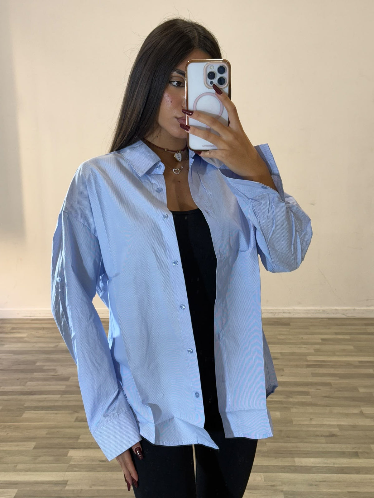 camicia over righine
