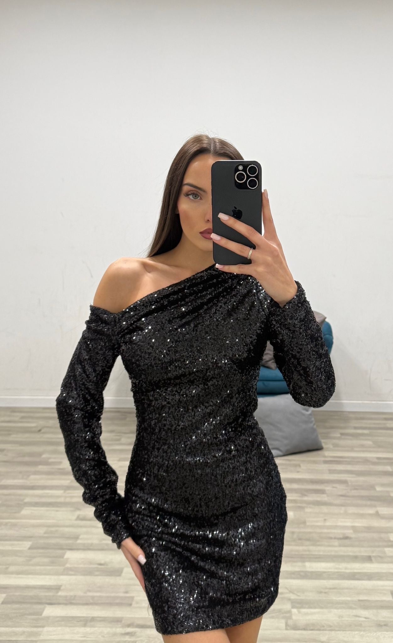 vestitino trasvers con paillettes