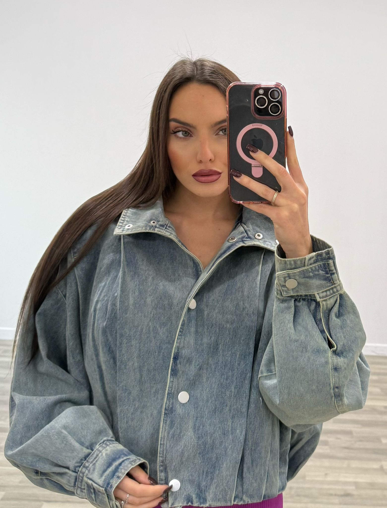 bomber di jeans balloon