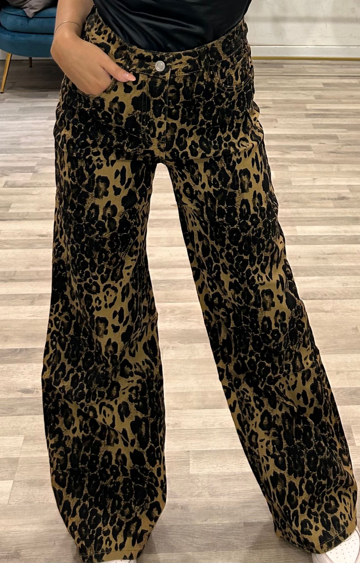 jeans leopardato