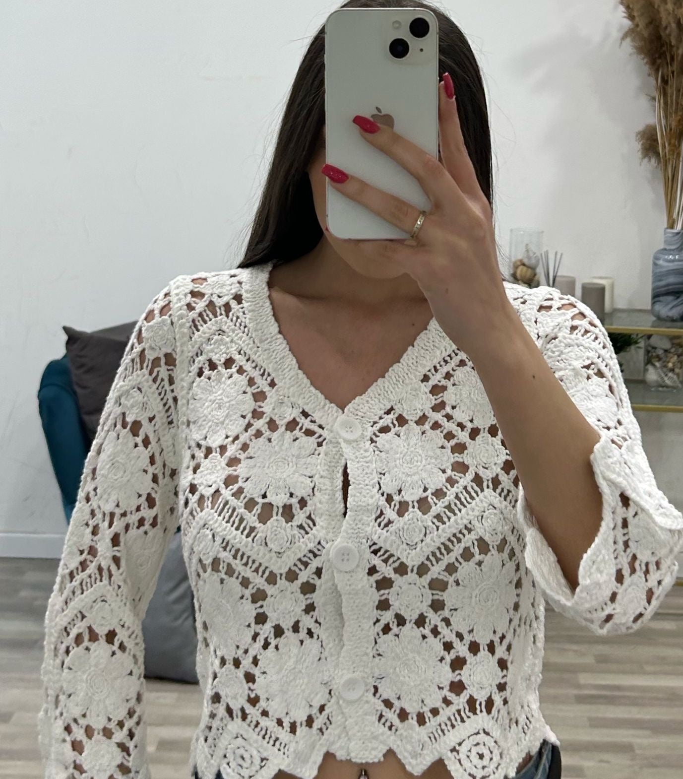 cardigan uncinetto panarea