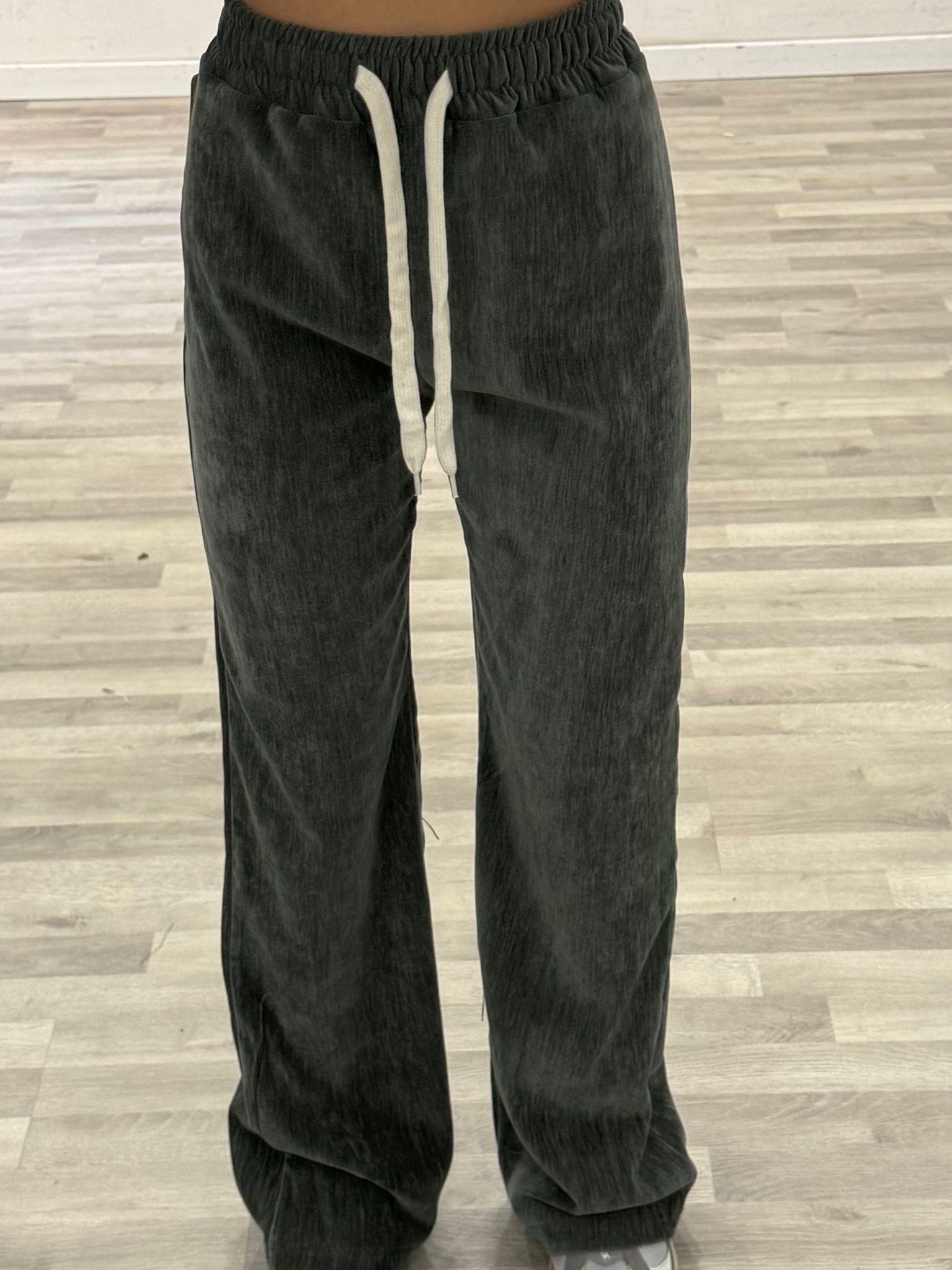 pantalone di velluto liscio