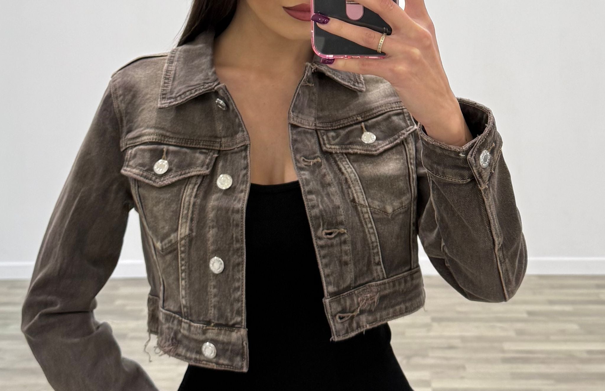 giubbino corto di jeans new color