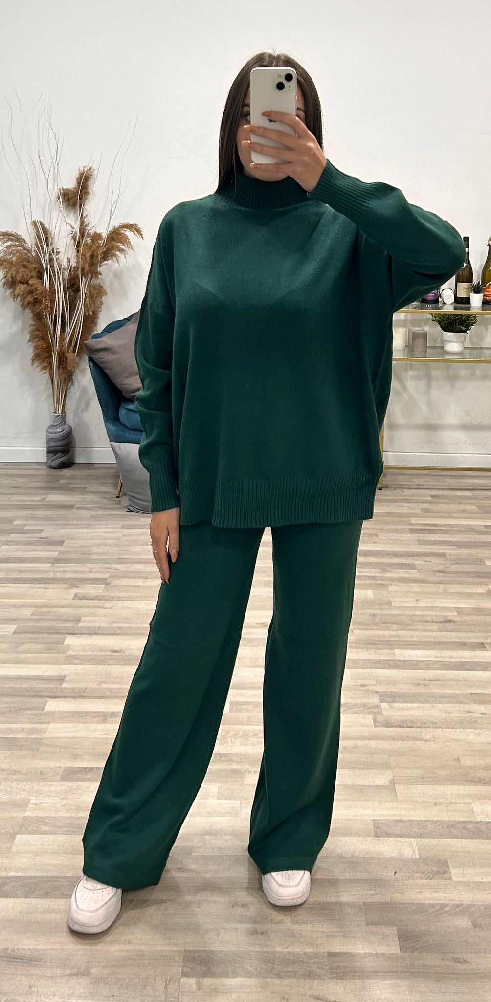 completo lana lupetto e pantalone