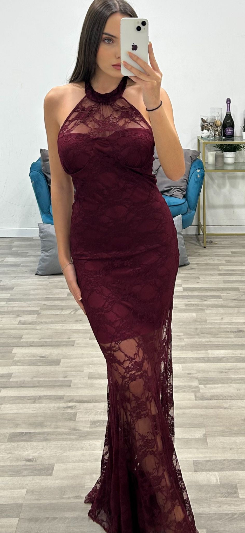 vestito tutto pizzo megane
