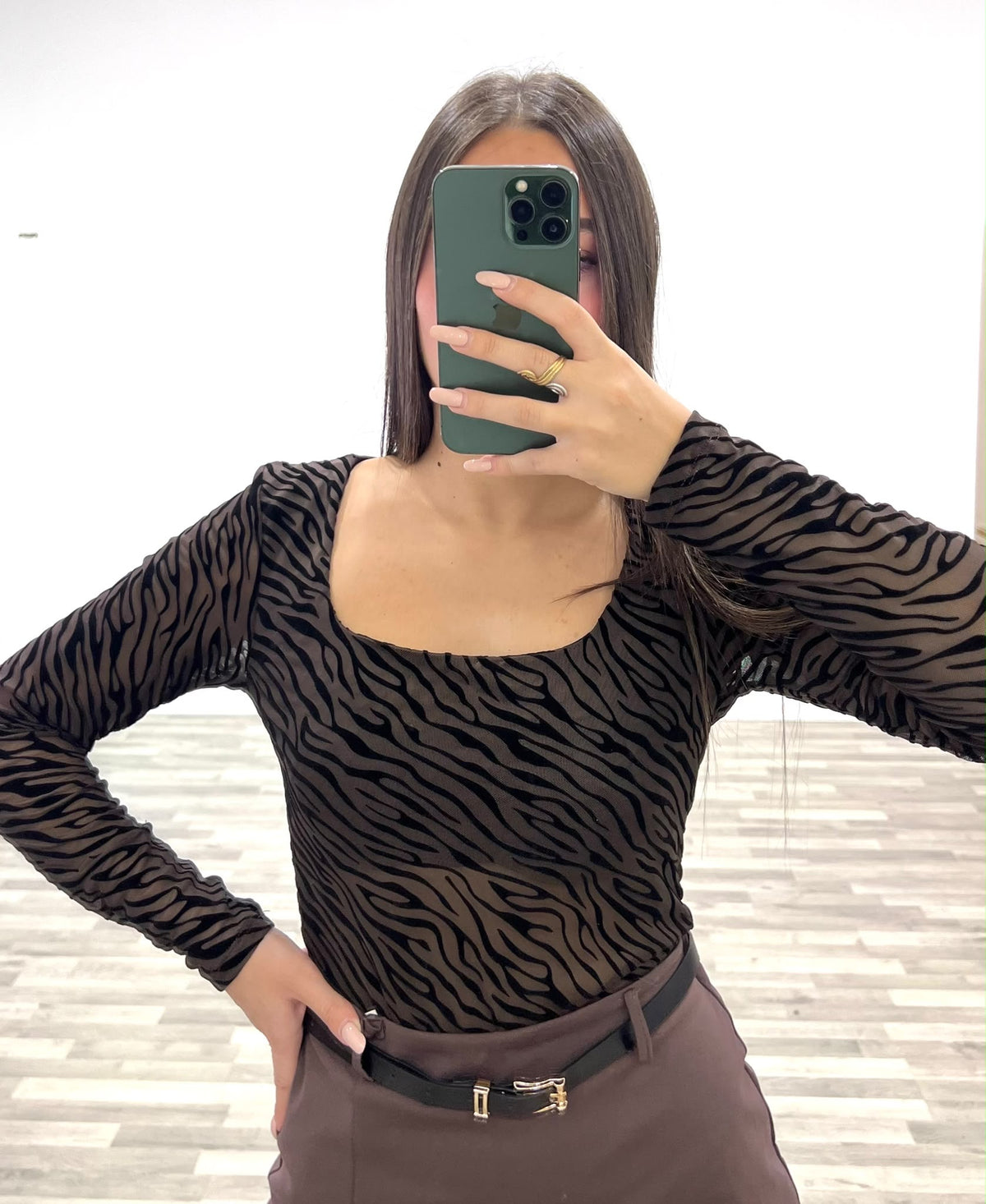 body scollo madonna zebrato