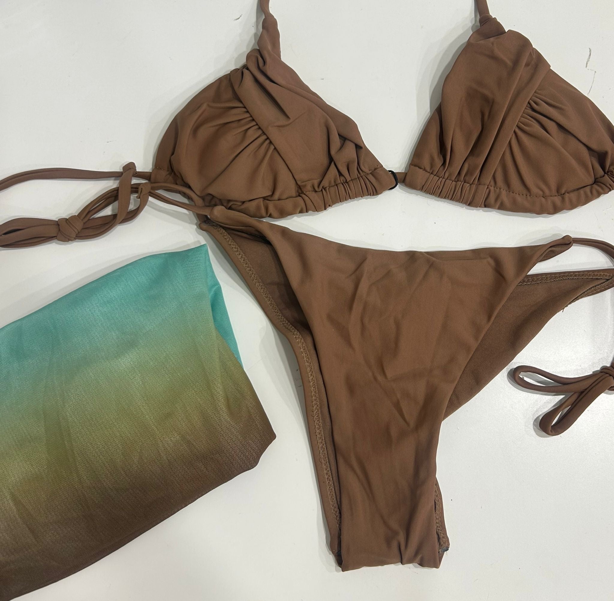 costume con copricostume bicolor