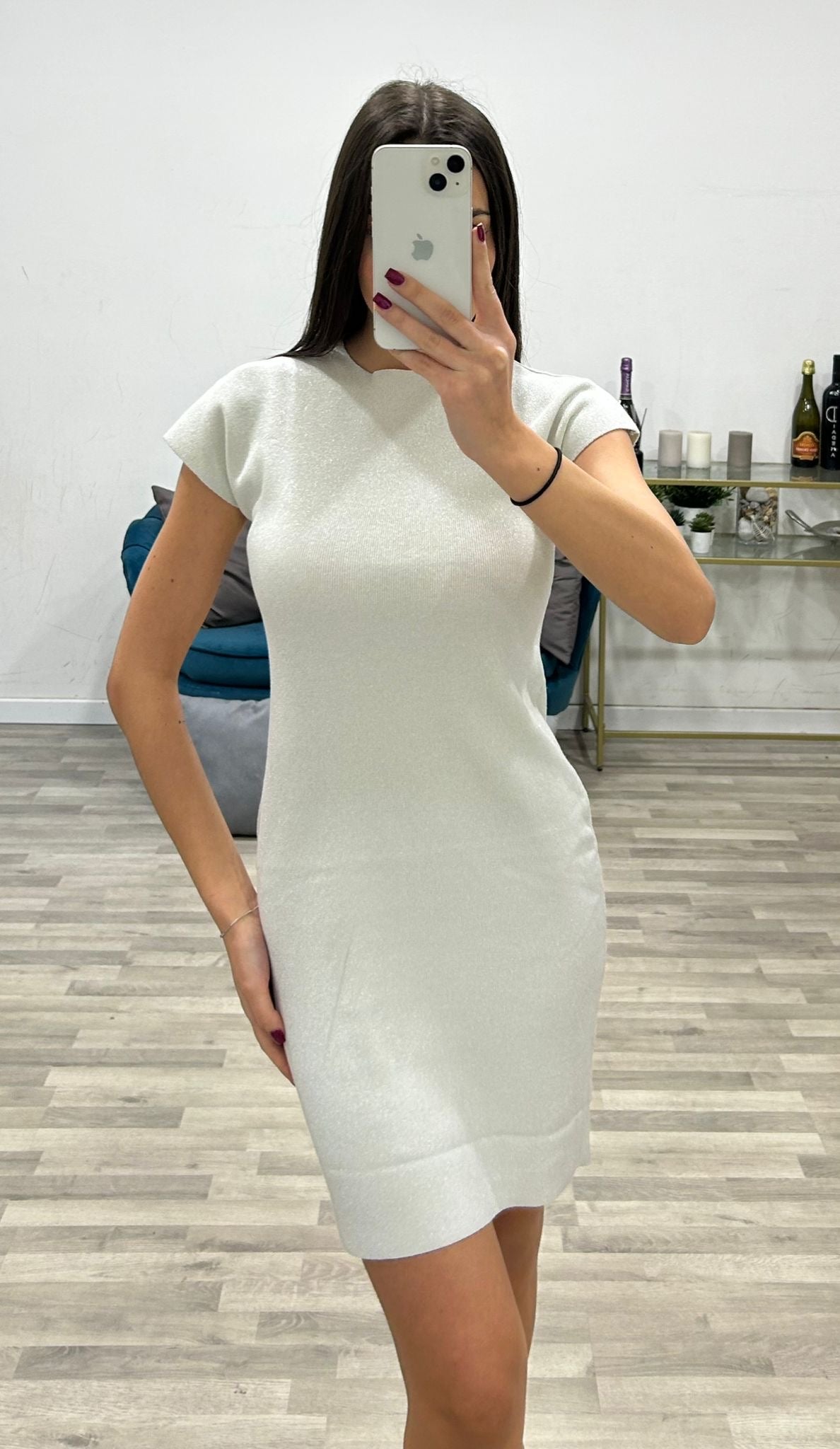 maglia lunga lurex m/manica