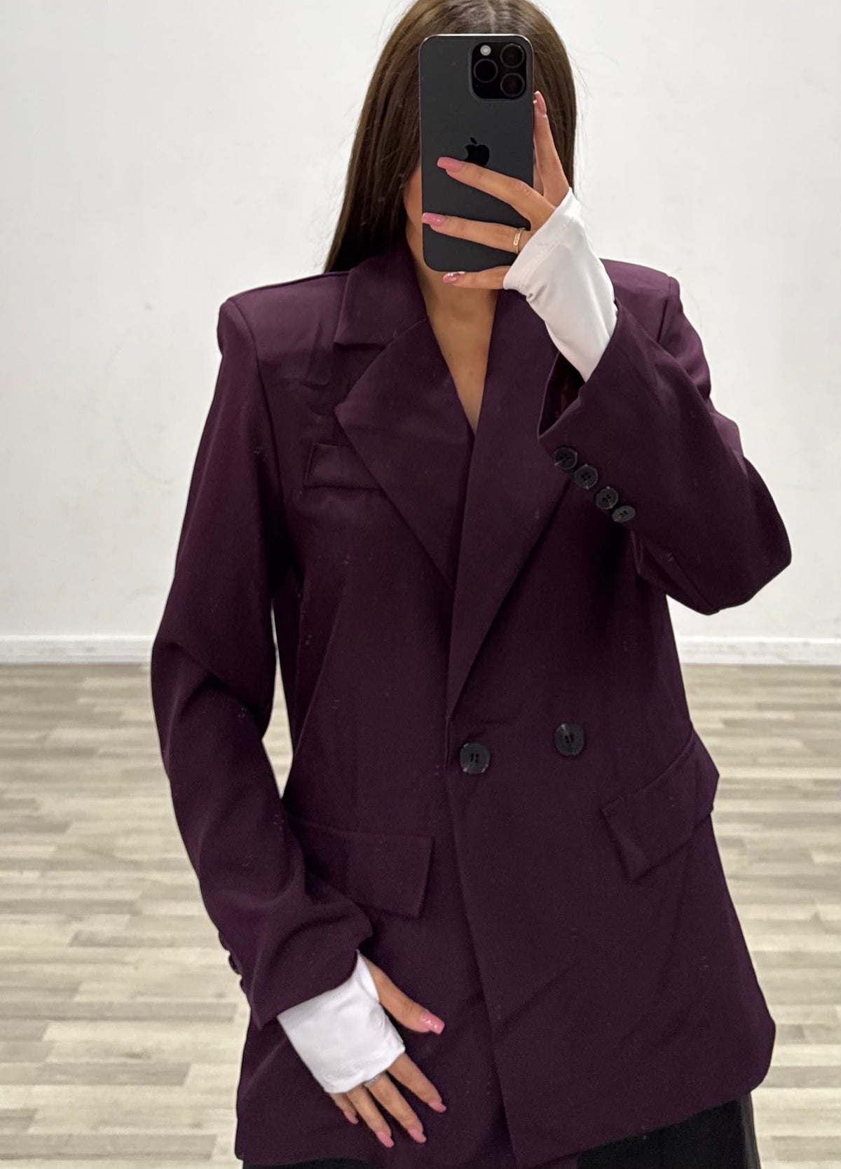 giacca oversize doppio petto