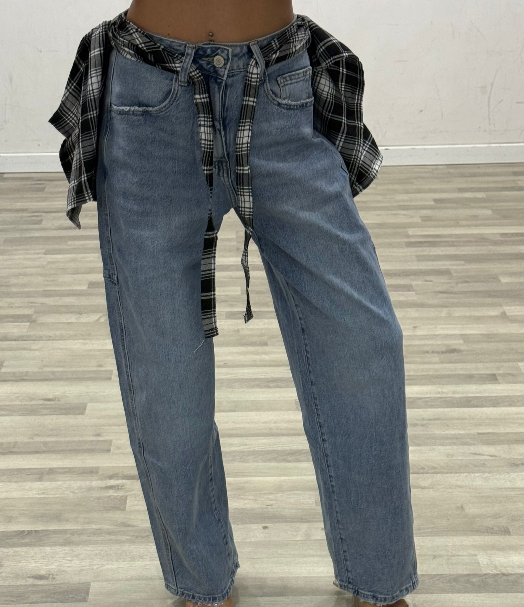 jeans con fular malu'