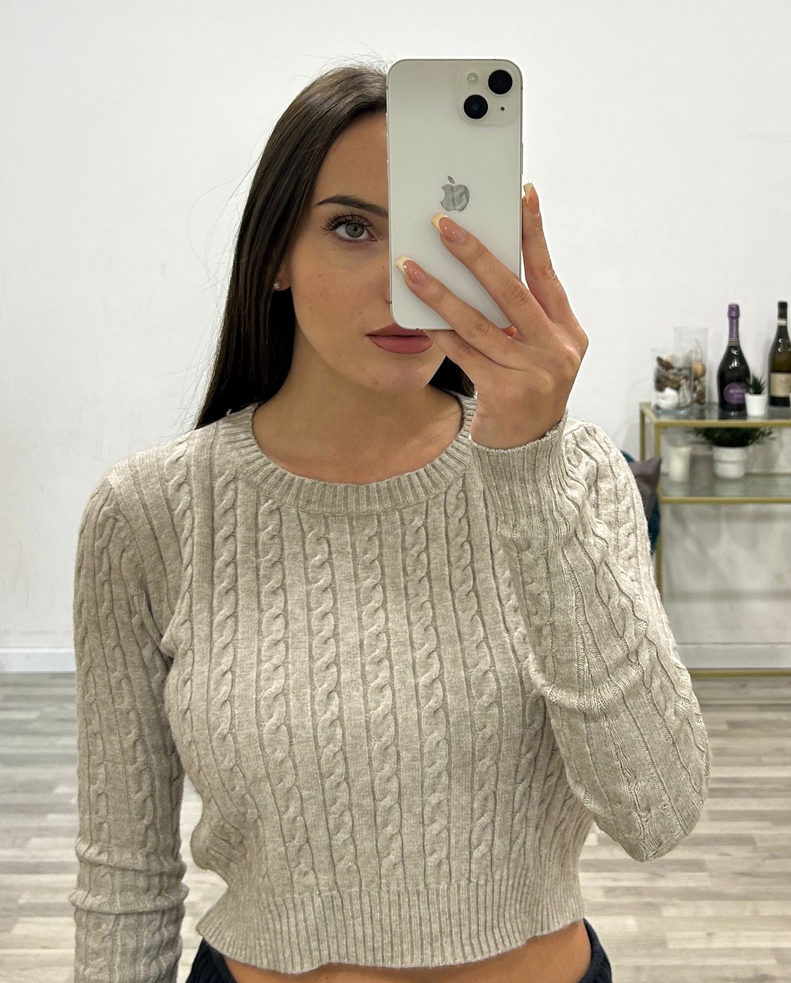 maglia con treccine lea