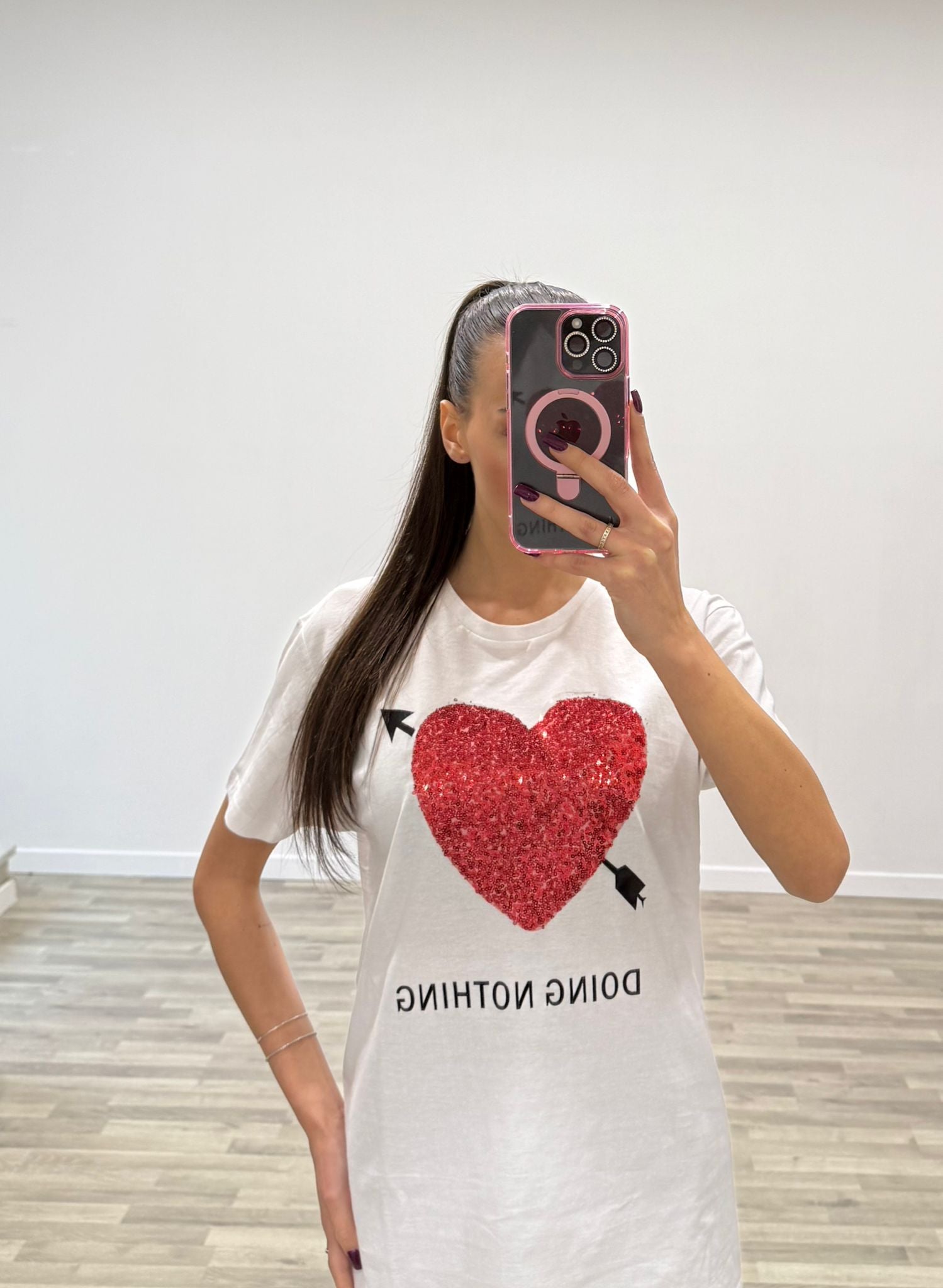 t-shirt cuore cupido