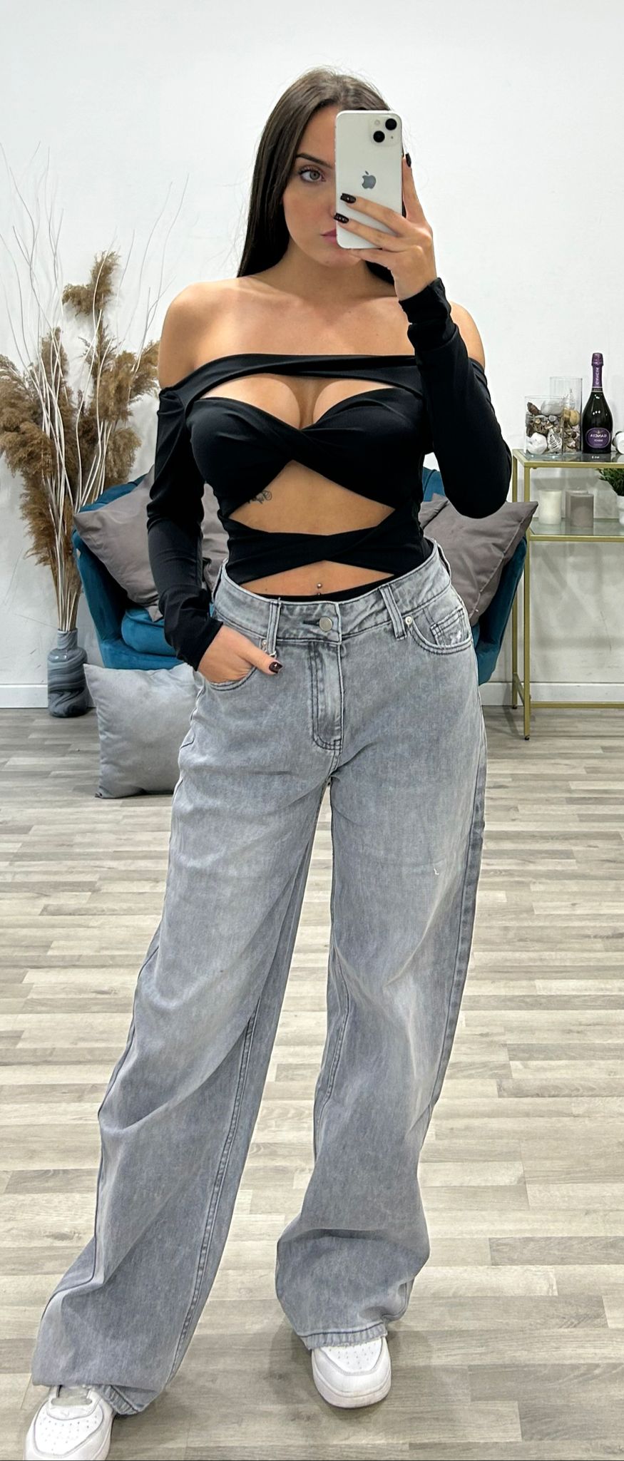 jeans con tascha particolare