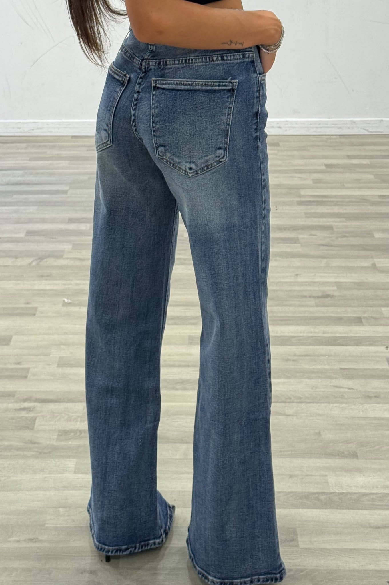 jeans palazzo denim