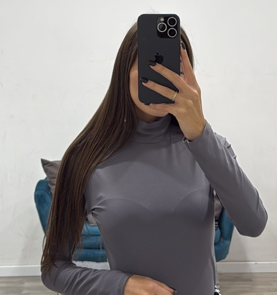 body a collo alto semplice