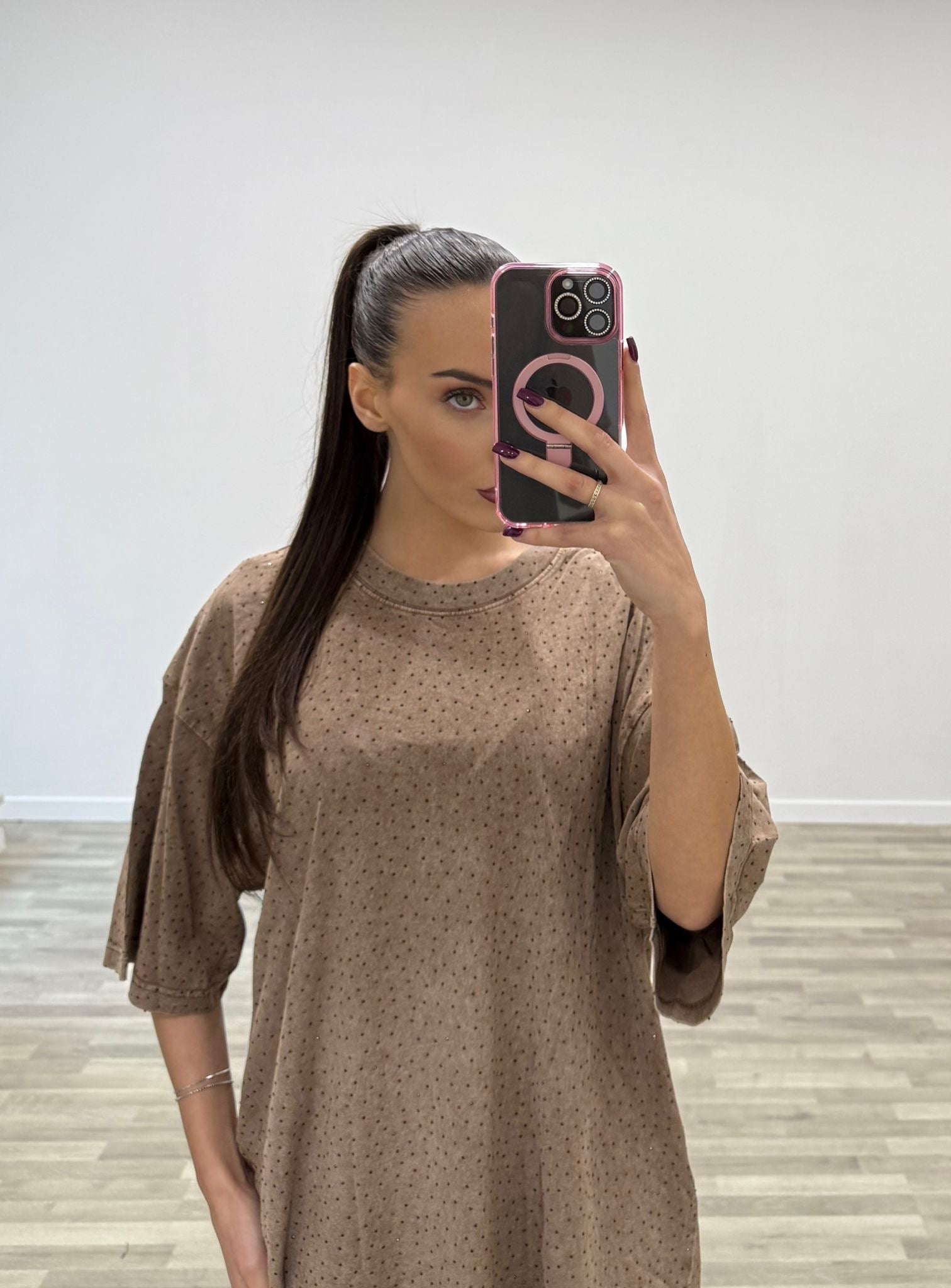 t-shirt con brillantini