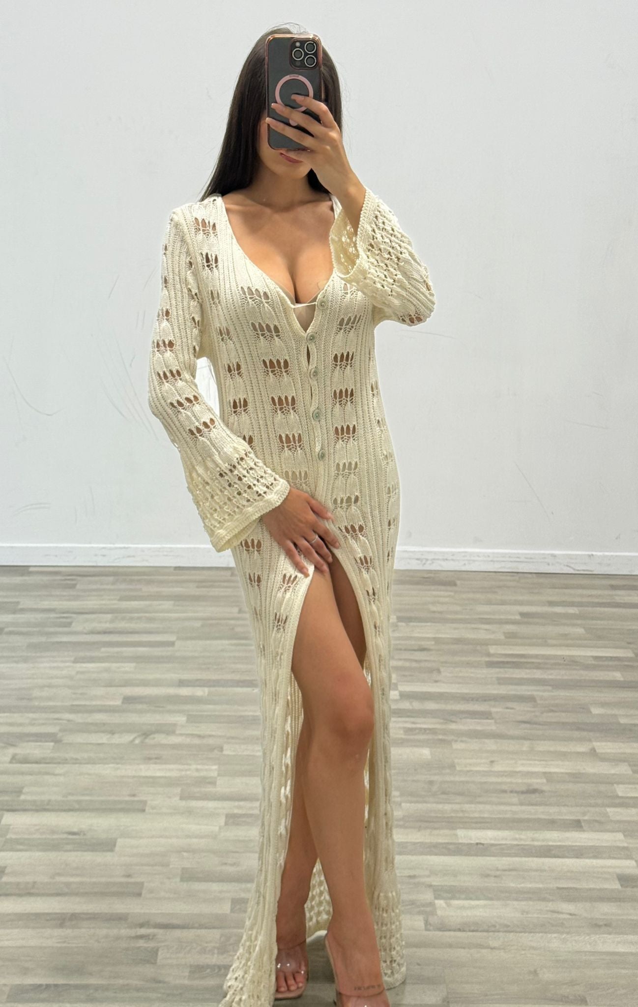 cardigan uncinetto manila