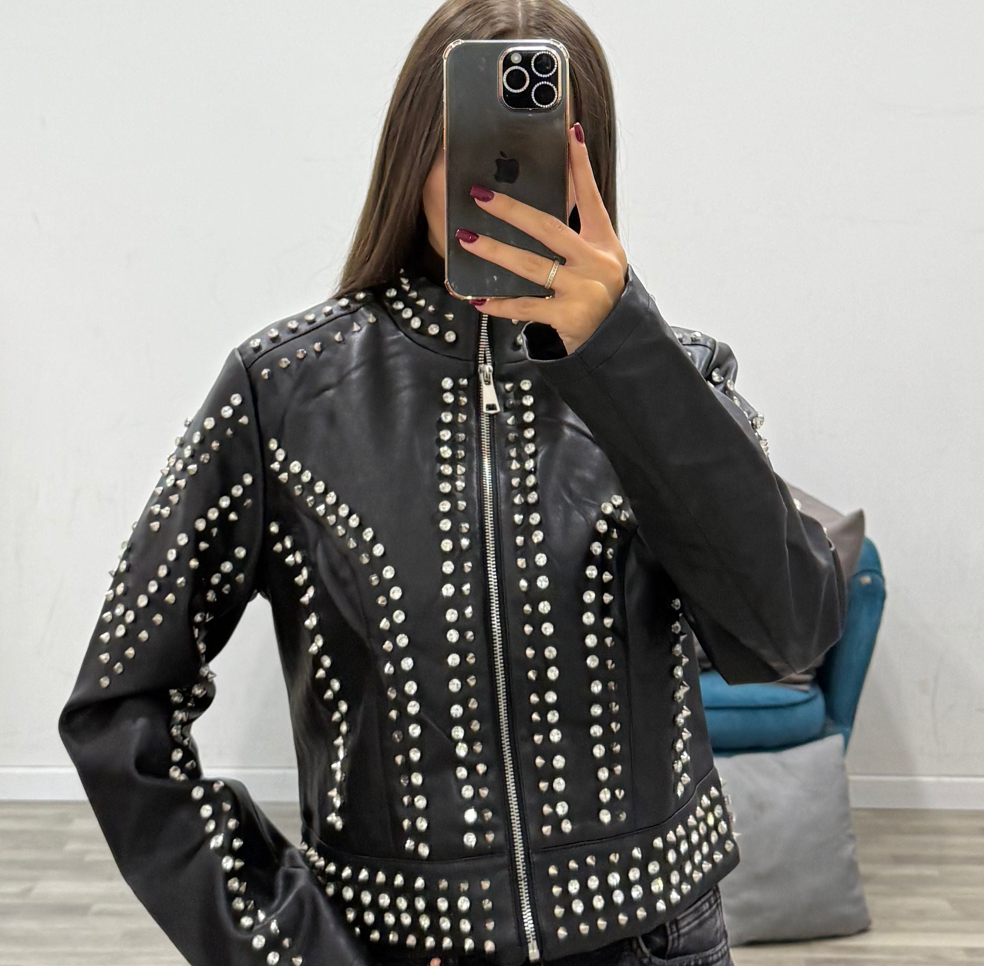 giubbino ecopelle relly