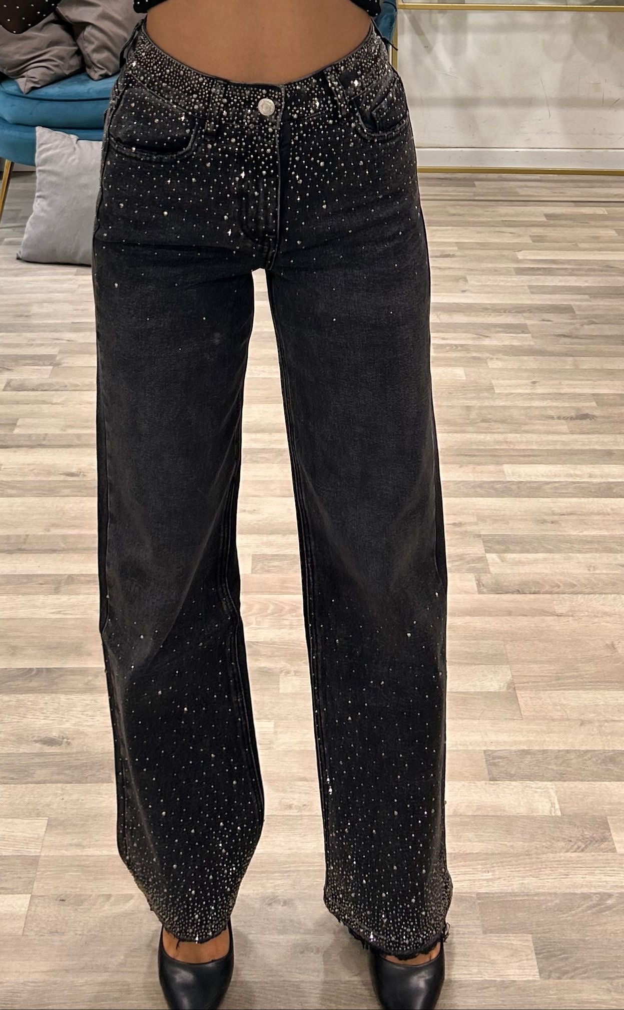 jeans palazzo nero bora bora