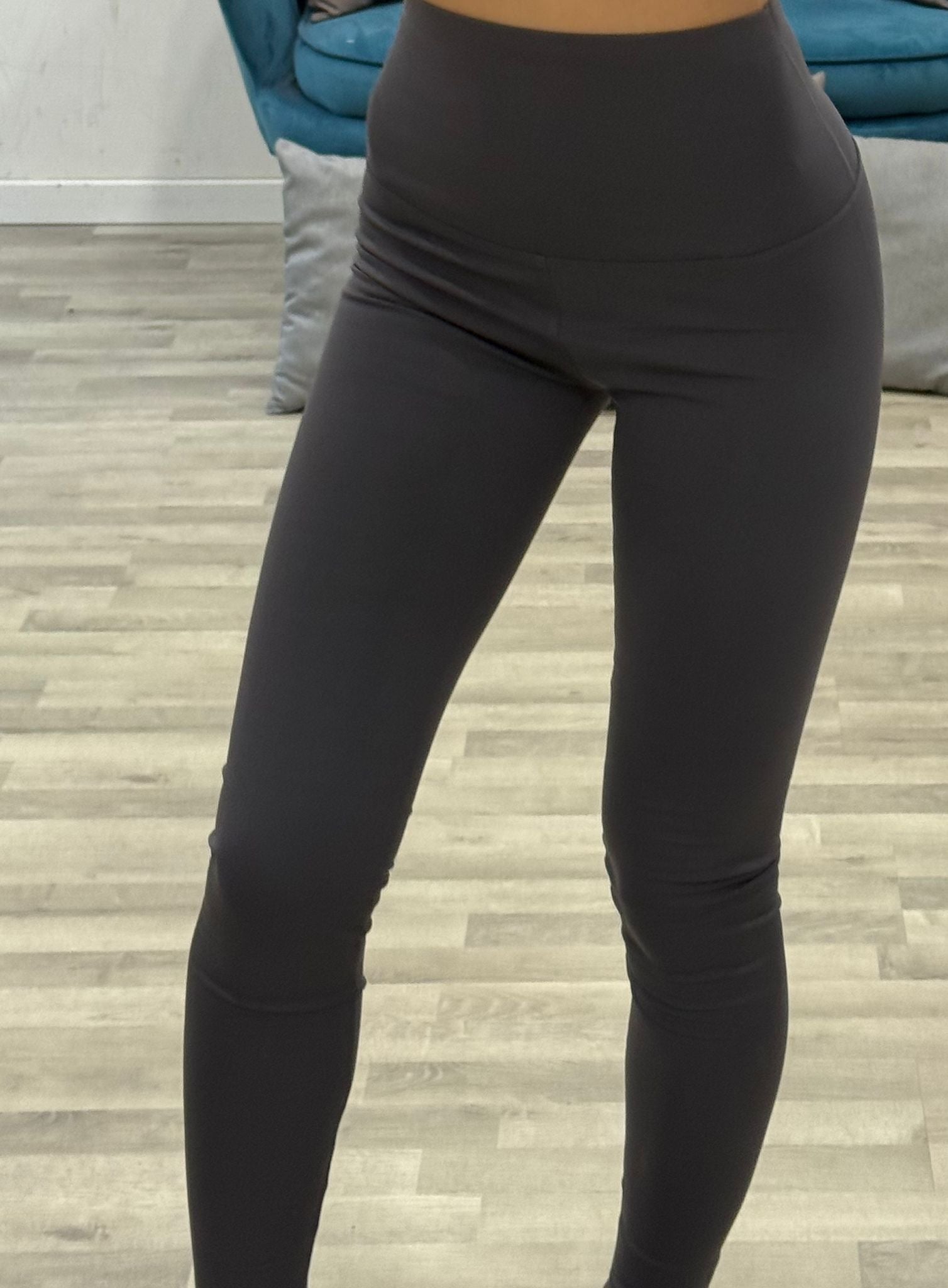 leggins in licra vita alta