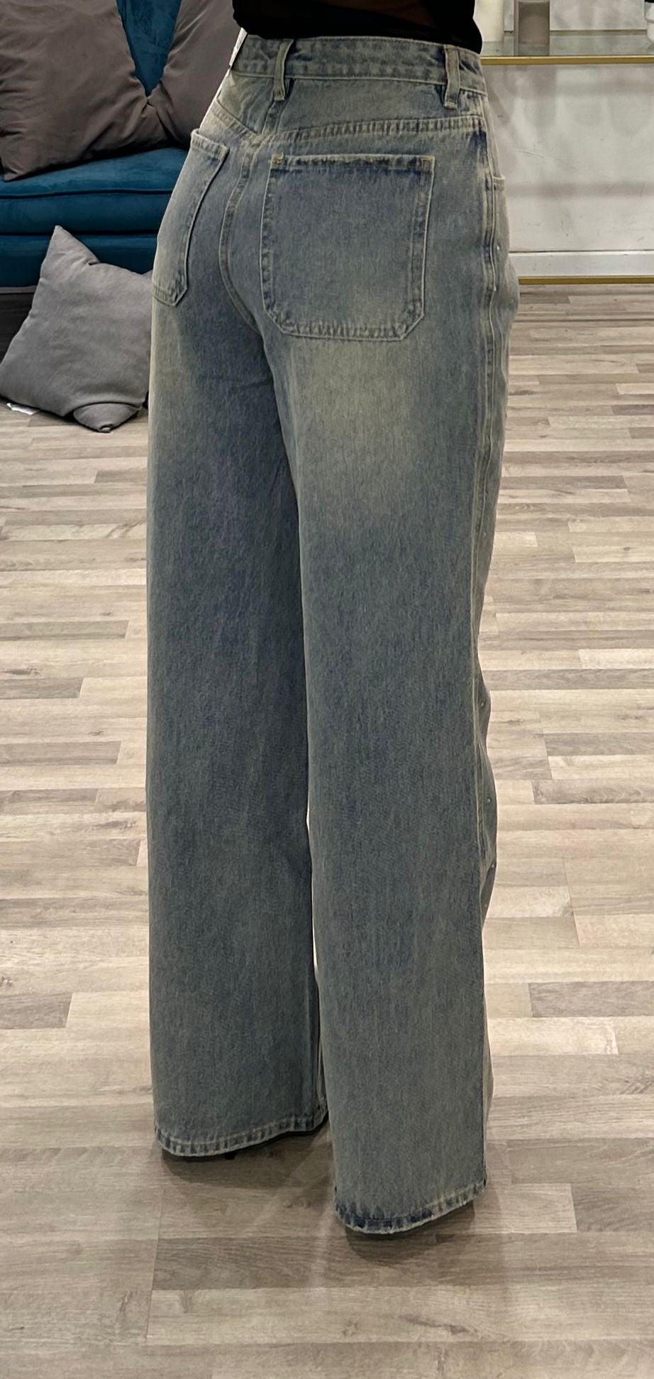 jeans con brillantini rem