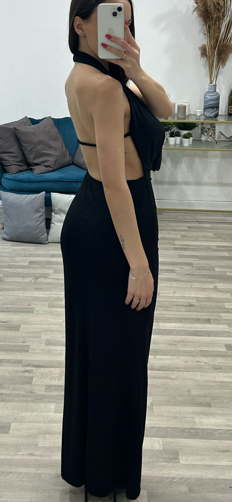 vestito scollo bavero loren