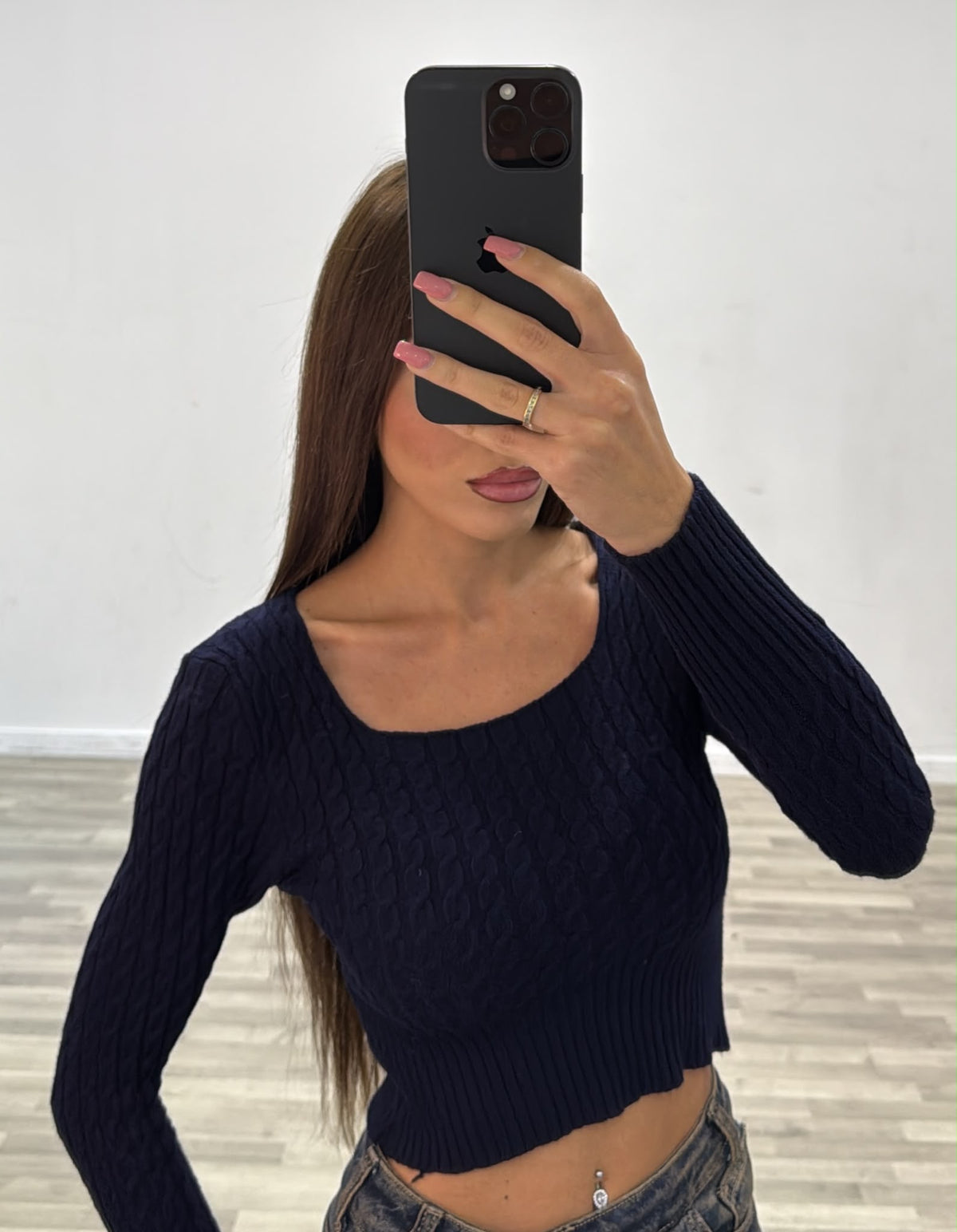 maglia con treccine lea