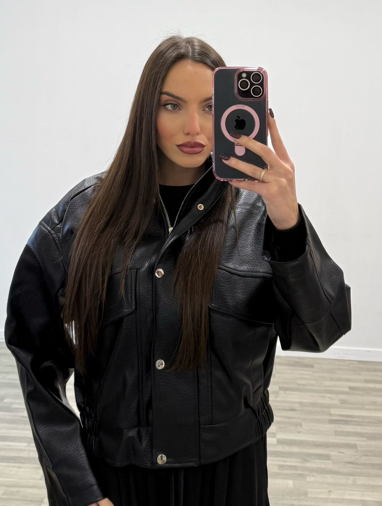 giubbino in ecopelle you e you