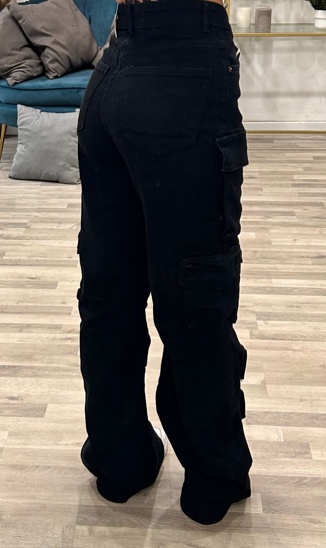 jeans cargo black