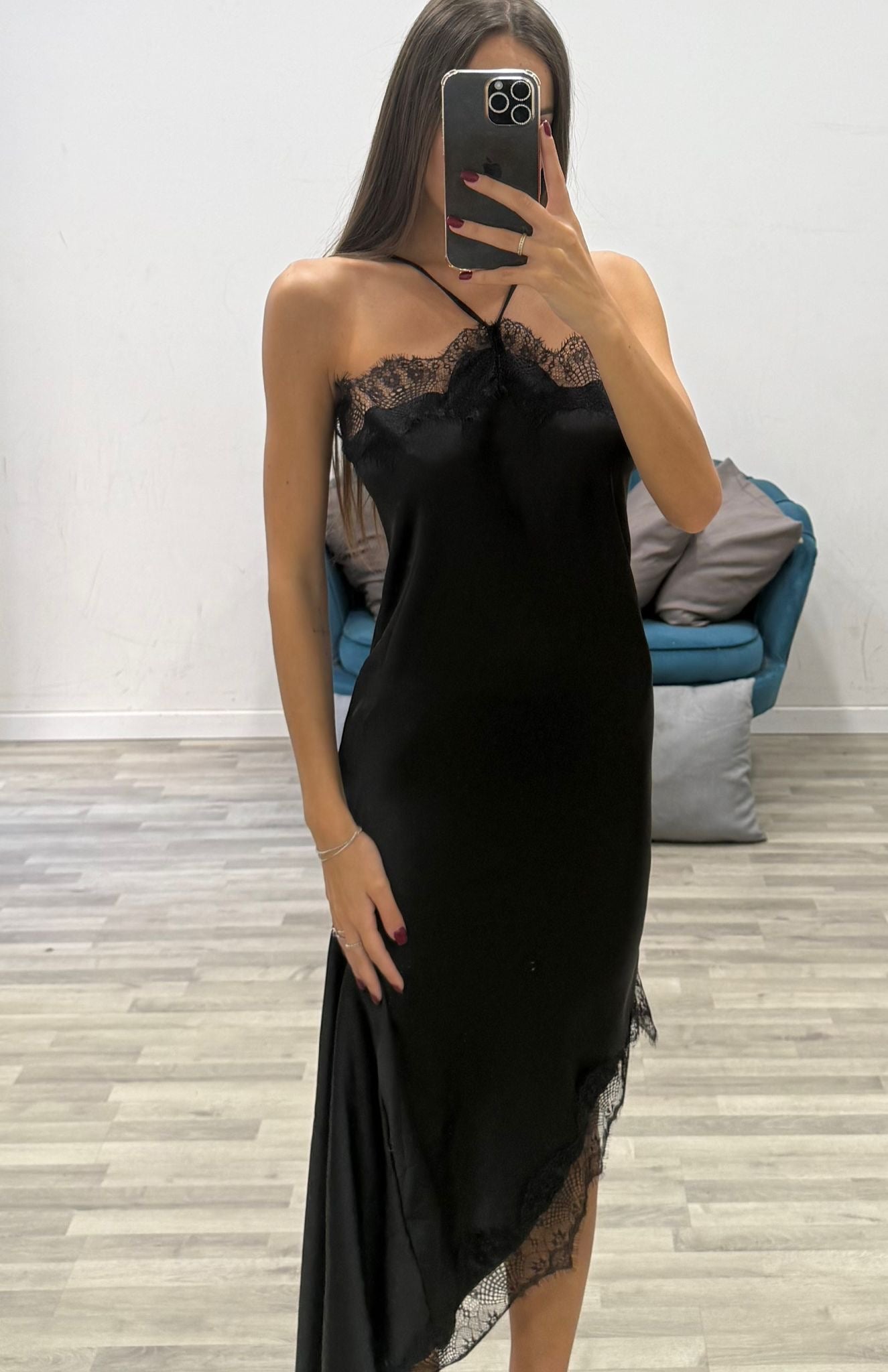 vestito in raso babygirl